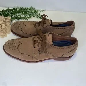 Cole Haan Grand 360 OS Wingtip Brogue Dress Shoes Tan Suede Size 10 Cole Haan | Shoes | Cole Haan Wingtip Oxfords Mens Size M  main image 4